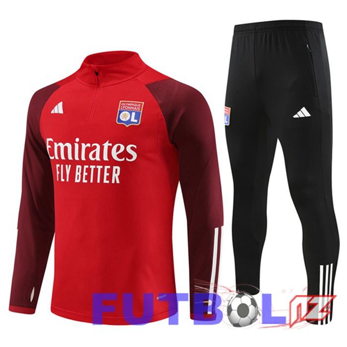 Chandal Equipos De Futbol Lyon OL Rojo 2023/2024