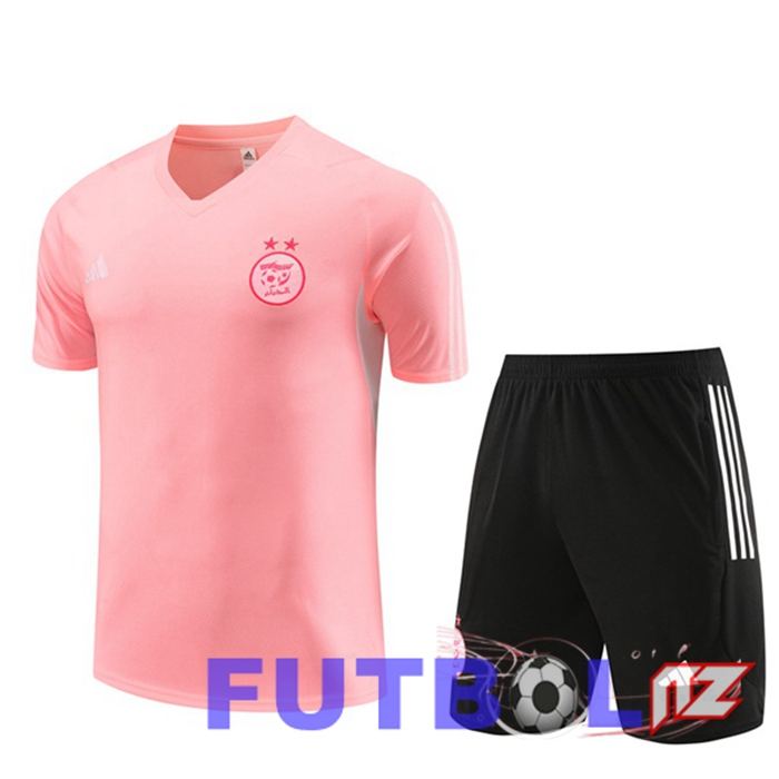 Camiseta Entrenamiento Argelia + Cortos Rosado 2023/2024
