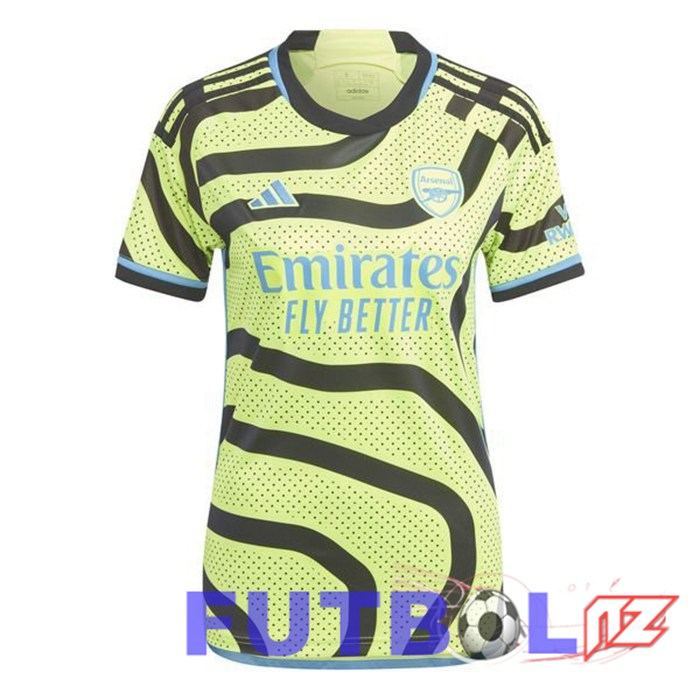 Camisetas De Futbol Arsenal Mujer Segunda Verde 2023/2024