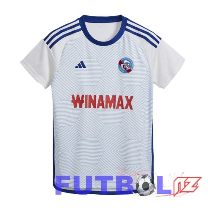 Camisetas De Futbol RC Strasbourg Alsace Segunda Blanco 2023/2024