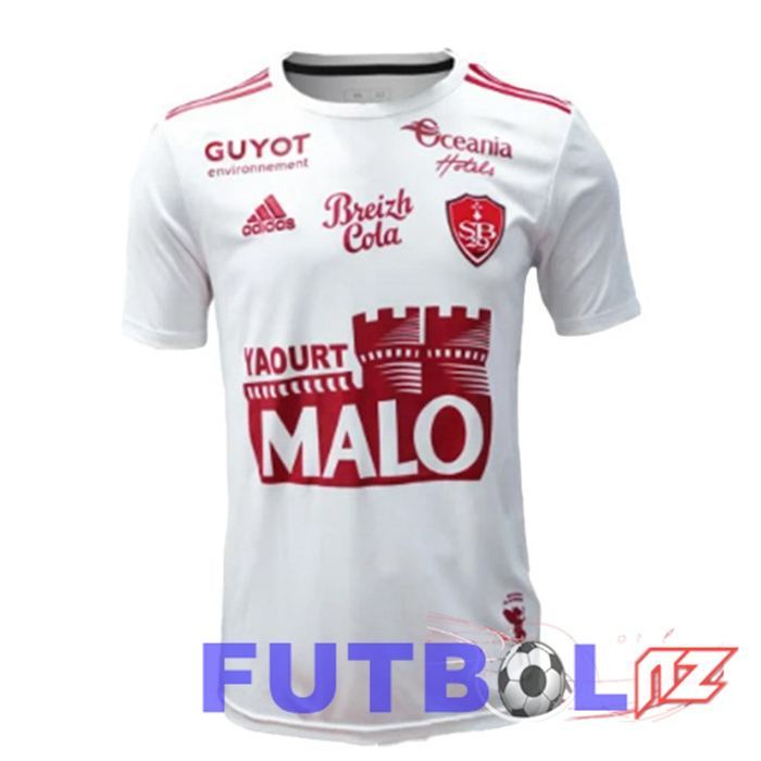 Camisetas De Futbol Stade Brestois Segunda Blanco 2023/2024