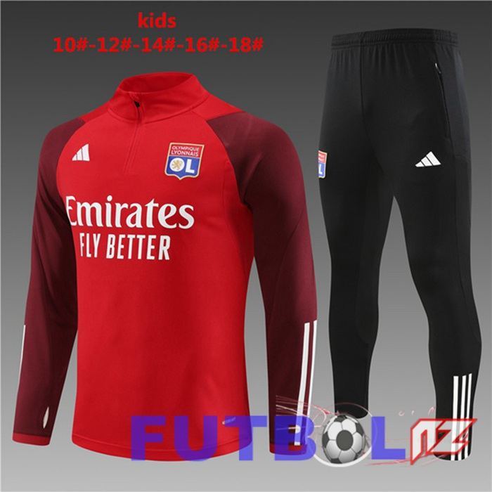 Chandal Equipos De Futbol Lyon OL Ninos Rojo 2023/2024