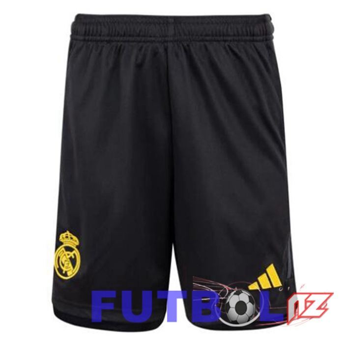 Cortos De Futbol Real Madrid Tercera Negro 2023/2024