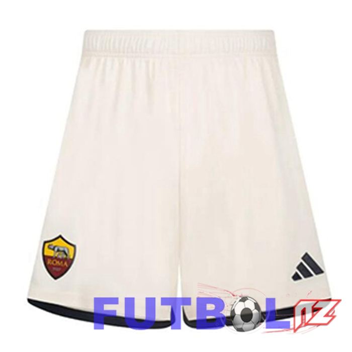 Cortos De Futbol AS Roma Segunda Amarillo 2023/2024