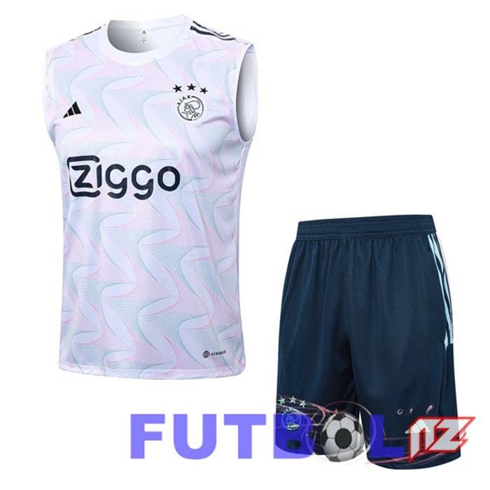 Chaleco De Futbol AFC Ajax + Cortos Blanco 2023/2024