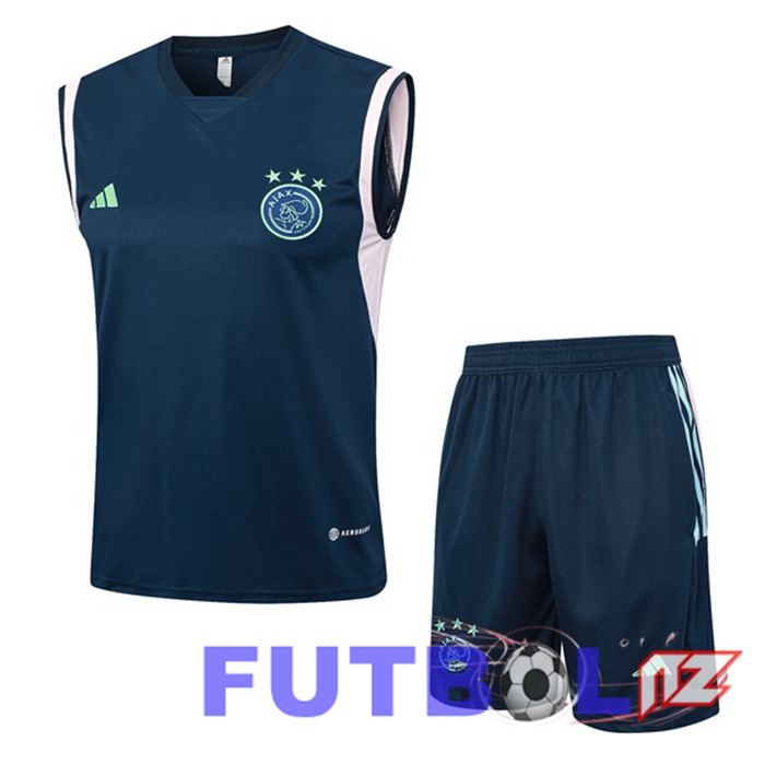 Chaleco De Futbol AFC Ajax + Cortos Azul Real 2023/2024