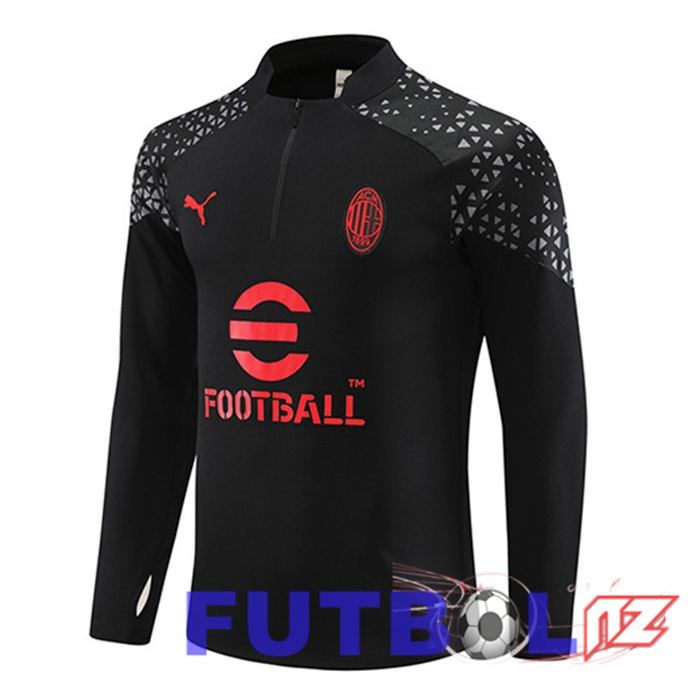 Sudadera De Entrenamiento AC Milan Negro 2023/2024