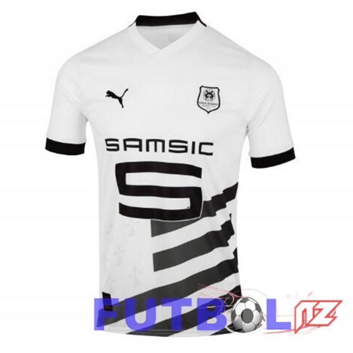 Camisetas De Futbol Stade Rennais Segunda Blanco 2023/2024