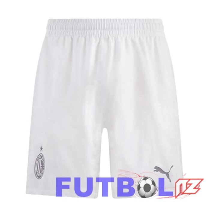 Cortos De Futbol AC Milan Segunda Blanco 2023/2024