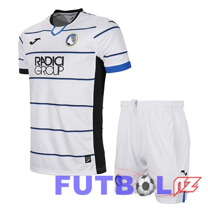 Camisetas De Futbol Atalanta Ninos Segunda Blanco 2023/2024 Camisetas De Futbol Atalanta Ninos Segunda Blanco 2023/2024
