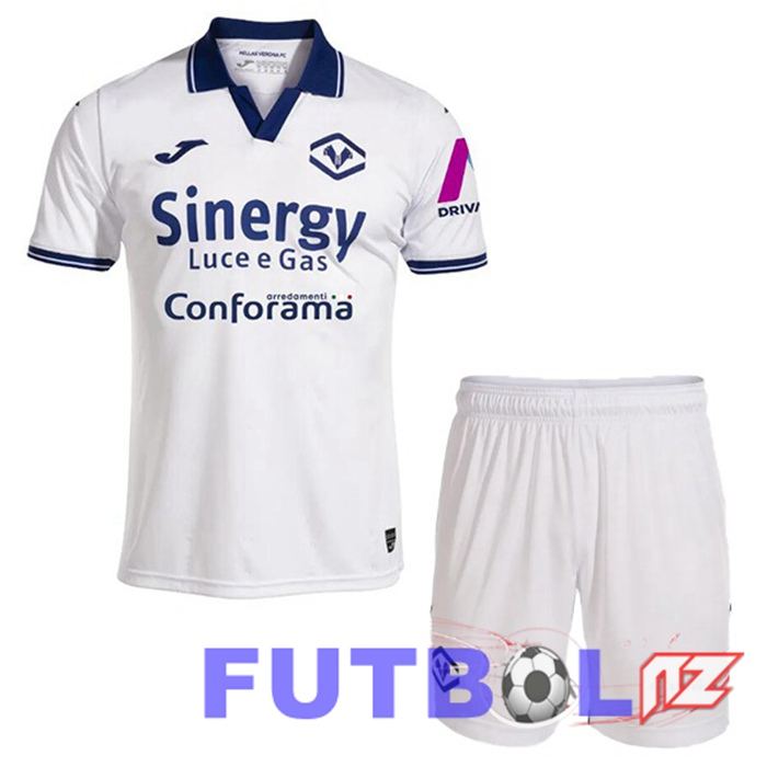 Camisetas De Futbol Hellas Verone Ninos Tercera Blanco 2023/2024