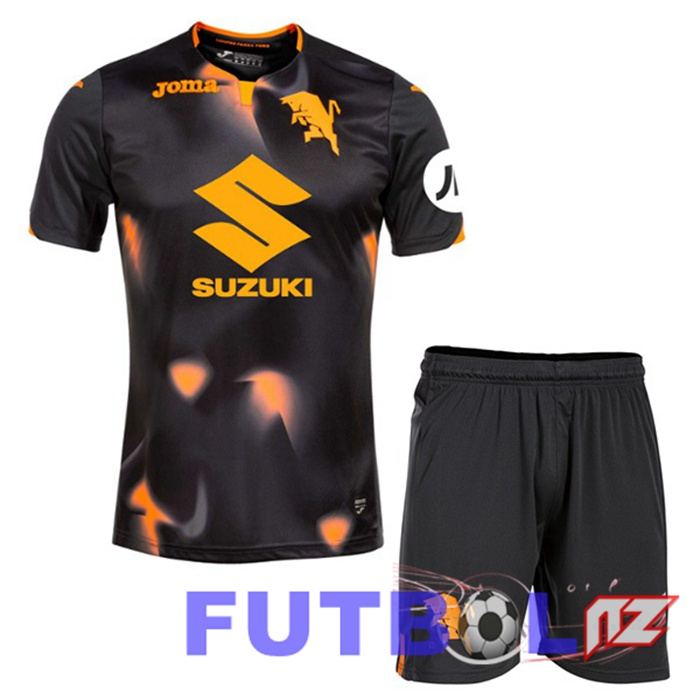 Camisetas De Futbol Torino FC Ninos Tercera Negro 2023/2024