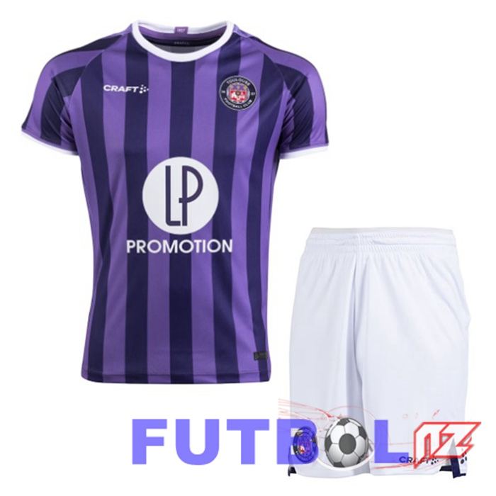 Camisetas De Futbol Toulouse Ninos Segunda Púrpura 2023/2024