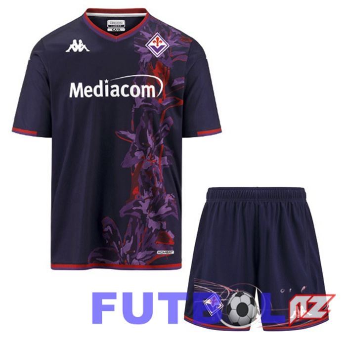 Camisetas De Futbol ACF Fiorentina Ninos Tercera Negro 2023/2024