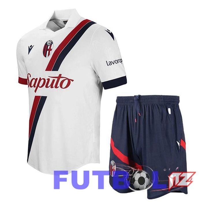 Camisetas De Futbol Bologne Ninos Segunda Blanco 2023/2024