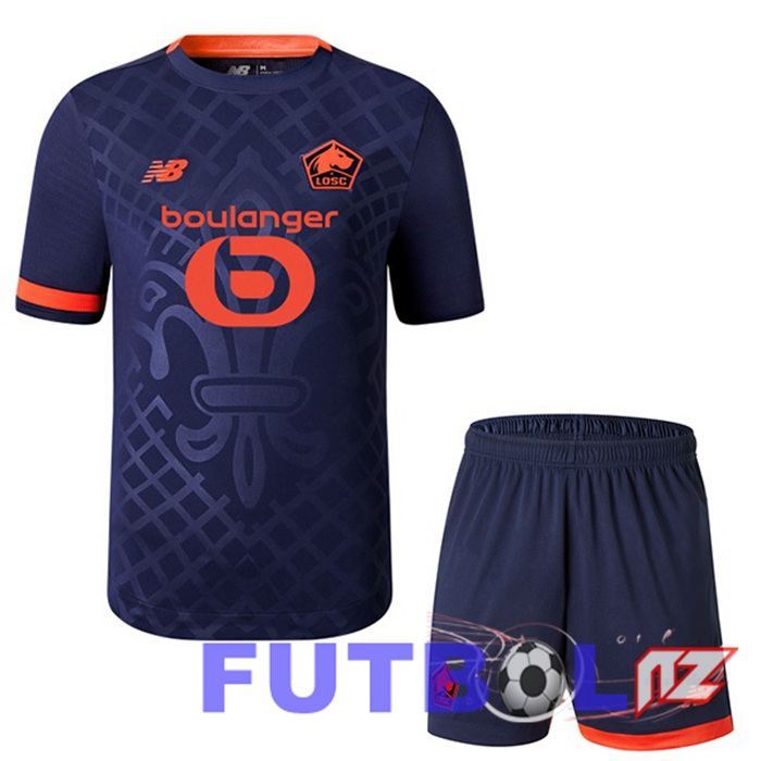 Camisetas De Futbol Lille OSC Ninos Tercera Negro 2023/2024