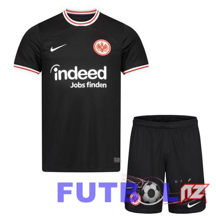 Camisetas De Futbol Eintracht Frankfurt Ninos Segunda Negro 2023/2024