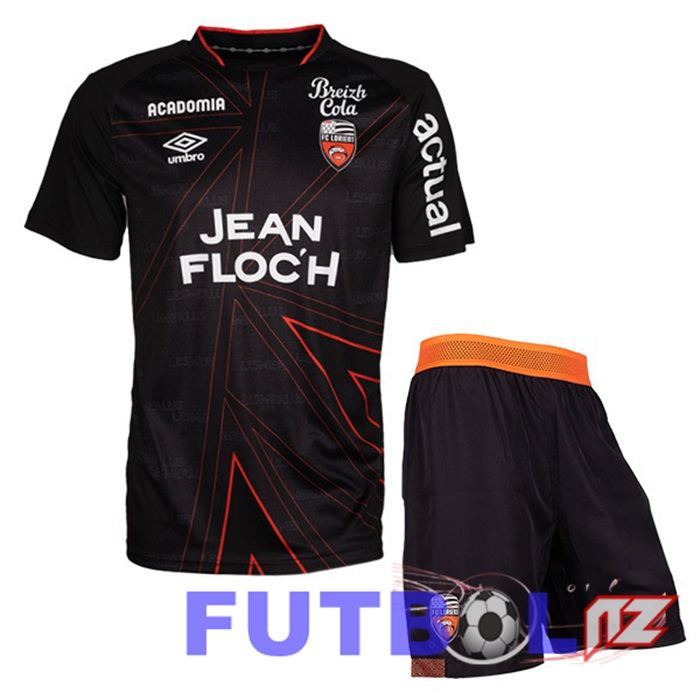 Camisetas De Futbol FC Lorient Ninos Segunda Negro 2023/2024