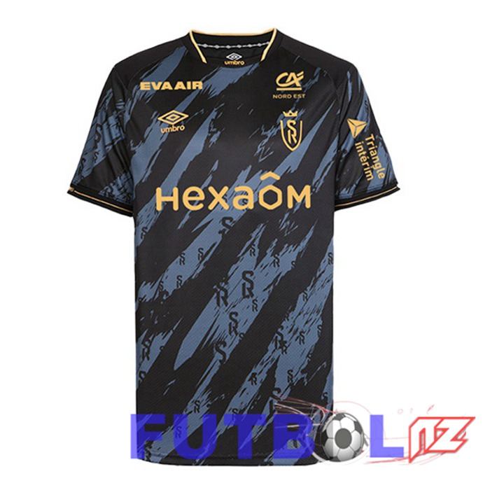 Camisetas De Futbol Stade De Reims Tercera Negro 2023/2024 Camisetas De Futbol Stade De Reims Tercera Negro 2023/2024