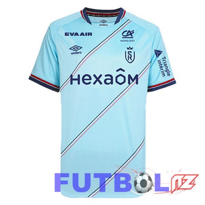 Camisetas De Futbol Stade De Reims Segunda Azul 2023/2024 Camisetas De Futbol Stade De Reims Segunda Azul 2023/2024