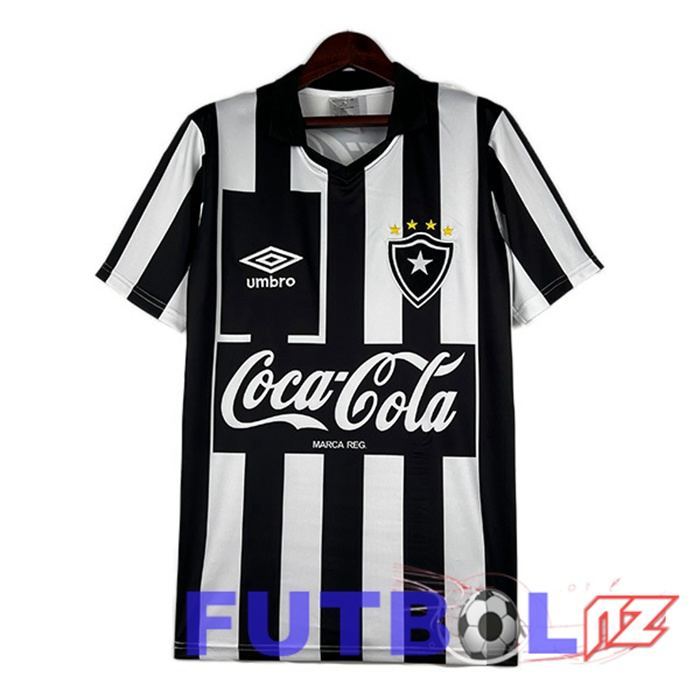 Camisetas De Futbol Botafogo Retro Primera Negro Blanco 1992