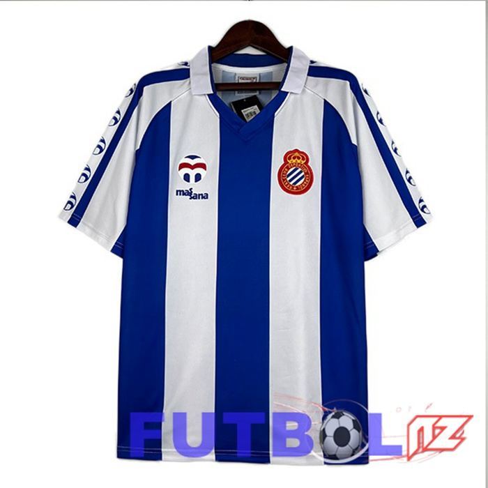 Camisetas De Futbol RCD Espanyol Retro Primera Azul 1984-1989 Camisetas De Futbol RCD Espanyol Retro Primera Azul 1984-1989