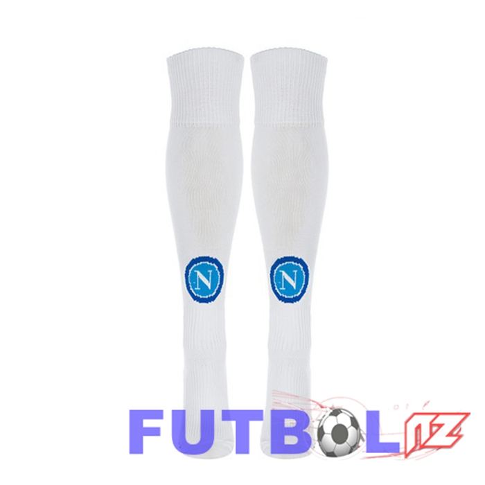 Calcetines De Futbol SSC Napoli Segunda Blanco 2023/2024