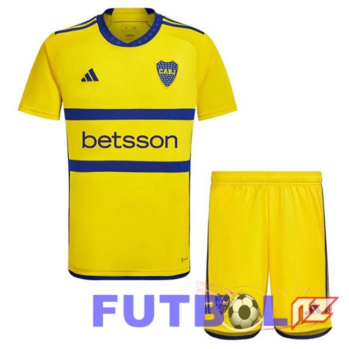 Camisetas De Futbol Boca Juniors Ninos Segunda Amarillo 2023/2024