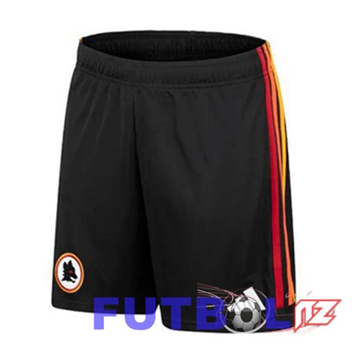 Cortos De Futbol AS Roma Tercera Negro 2023/2024
