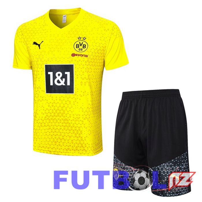 Camiseta Entrenamiento Dortmund BVB + Cortos Amarillo 2023/2024