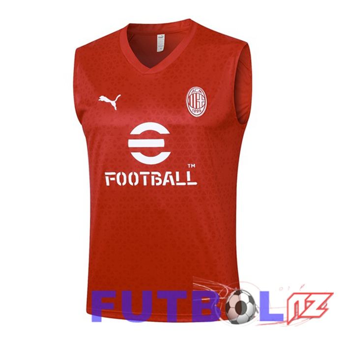 Chaleco De Futbol AC Milan Rojo 2023/2024