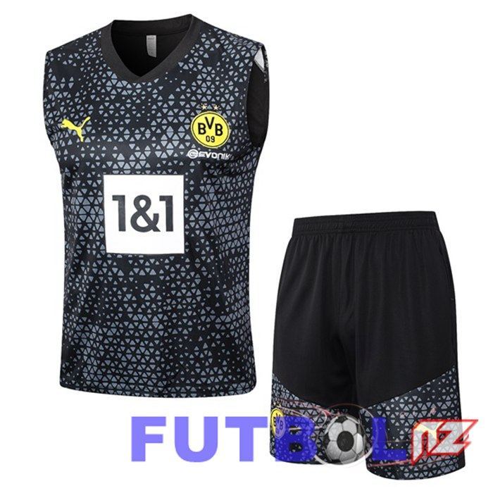 Chaleco De Futbol Dortmund BVB + Cortos Negro 2023/2024