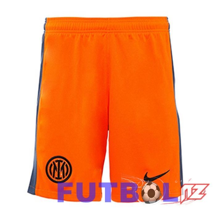 Cortos De Futbol Inter Milan Tercera Naranja 2023/2024