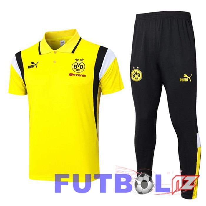 Camiseta Polo Dortmund BVB + Pantalones Amarillo 2023/2024