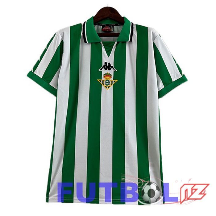 Camisetas De Futbol Real Betis Retro Primera Blanco Verde 1993-1994