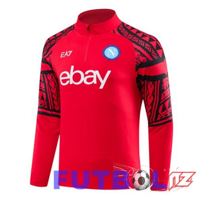 Sudadera De Entrenamiento SSC Napoli Rojo 2023/2024