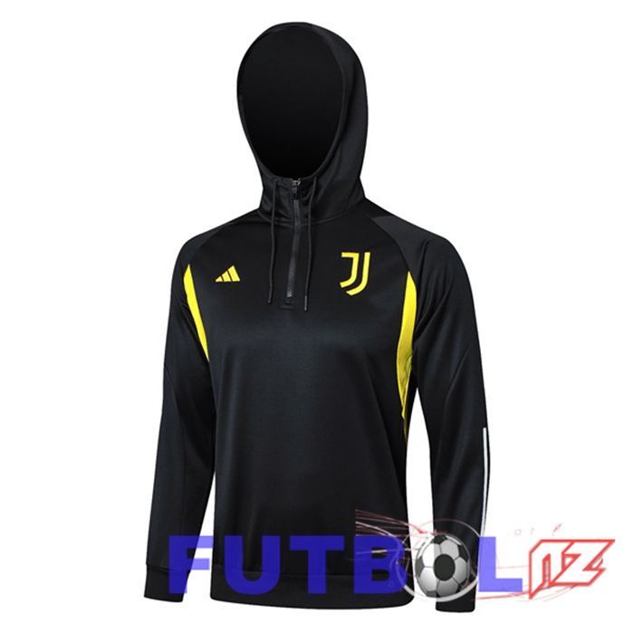 Sudadera De Entrenamiento Con Capucha Juventus Negro 2023/2024
