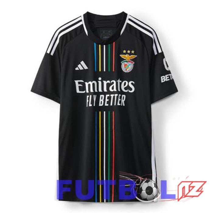 Camisetas De Futbol S.L Benfica Segunda Negro 2023/2024