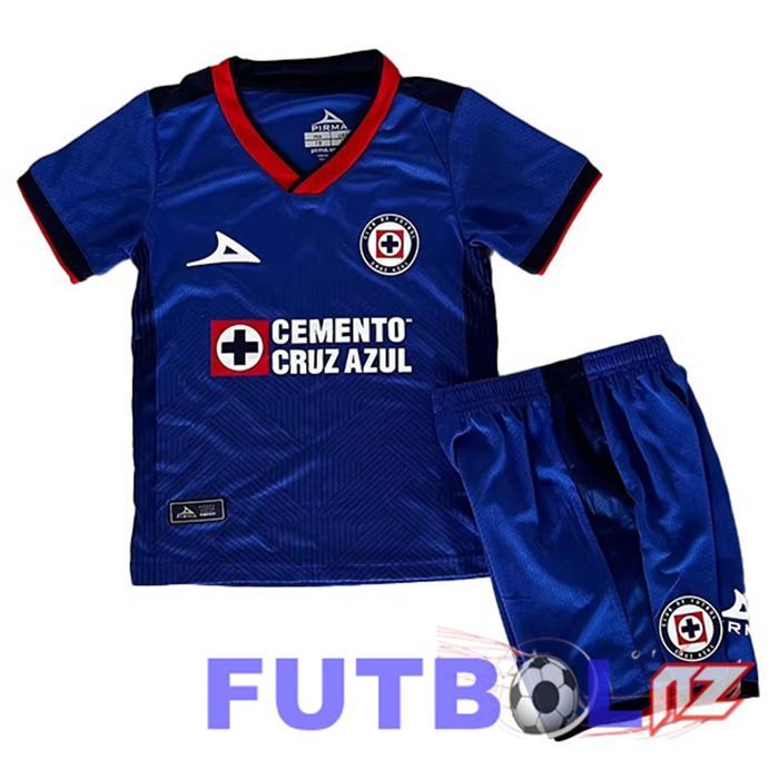 Camisetas De Futbol Cruz Azul Ninos Primera Blau 2023/2024