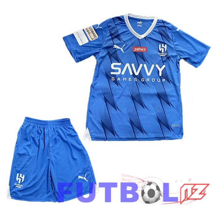 Camisetas De Futbol Al-Hilal FC Ninos Primera Blau 2023/2024
