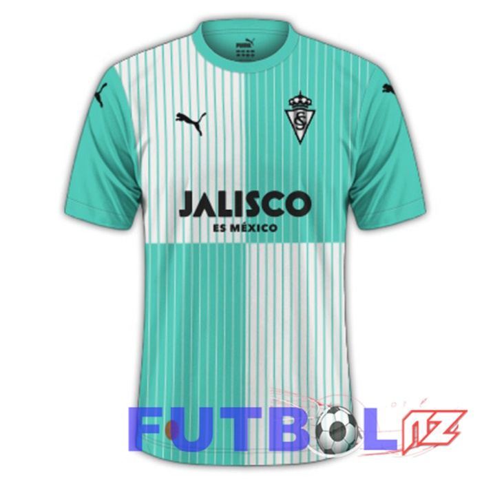 Camisetas De Futbol Sporting Gijon Segunda Verde 2023/2024