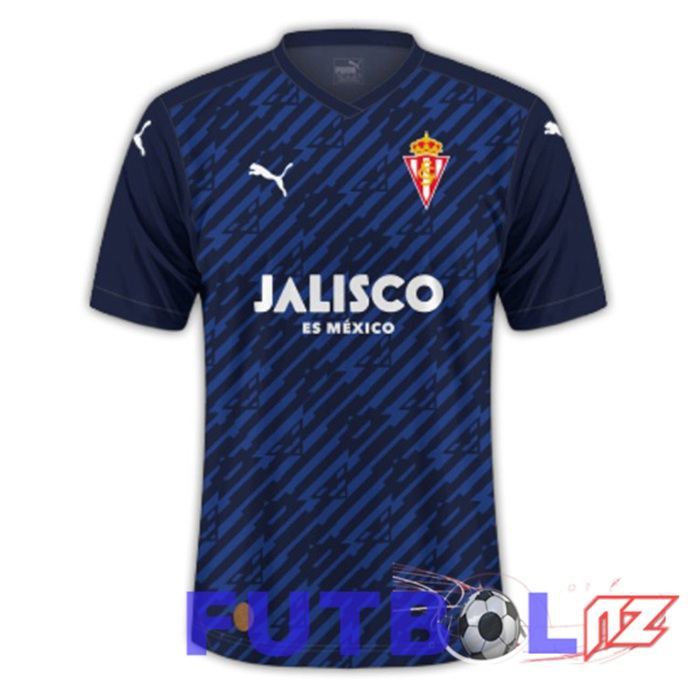 Camisetas De Futbol Sporting Gijon Tercera Blau Royal 2023/2024
