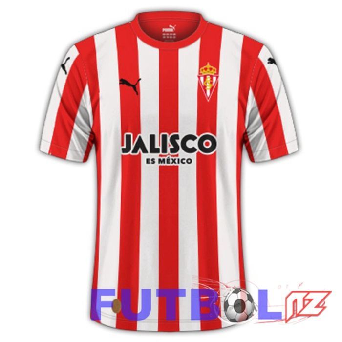 Camisetas De Futbol Sporting Gijon Primera Rojo 2023/2024