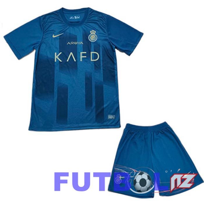 Camisetas De Futbol Al-Nassr FC Ninos Segunda Blau 2023/2024