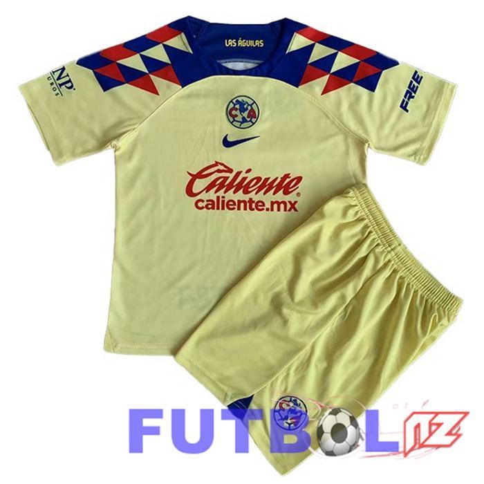 Camisetas De Futbol Club America Ninos Primera Amarillo 2023/2024