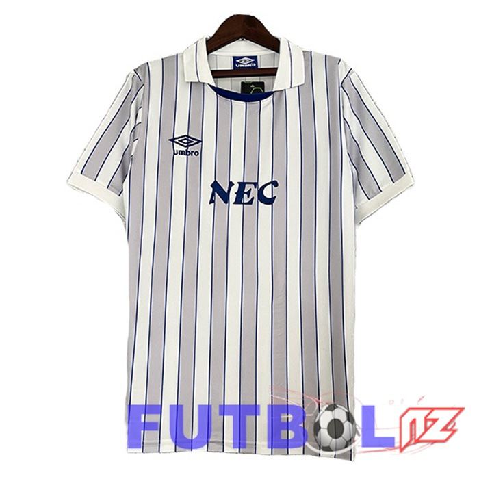 Camisetas De Futbol Everton Retro Segunda Blanco Gris 1988-1990
