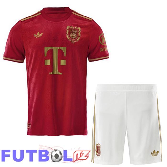 Camisetas De Futbol Bayern Munich Ninos Edición 125 Aniversario Rojo 2025/2026