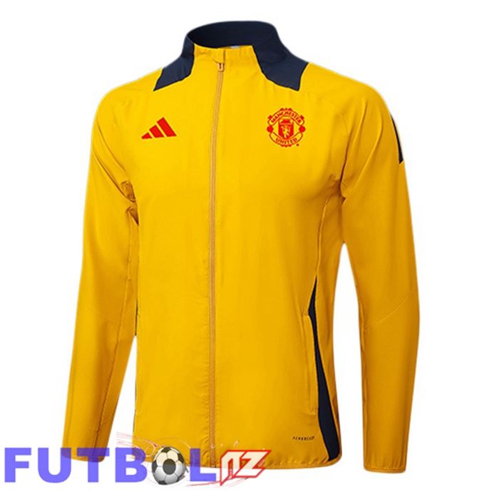 Chaquetas Futbol Manchester United Amarillo 2025/2026