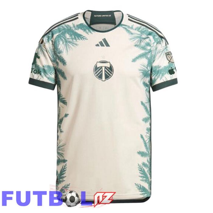 Camisetas De Futbol Portland Timbers Segunda Blanco 2025/2026 Camisetas De Futbol Portland Timbers Segunda Blanco 2025/2026