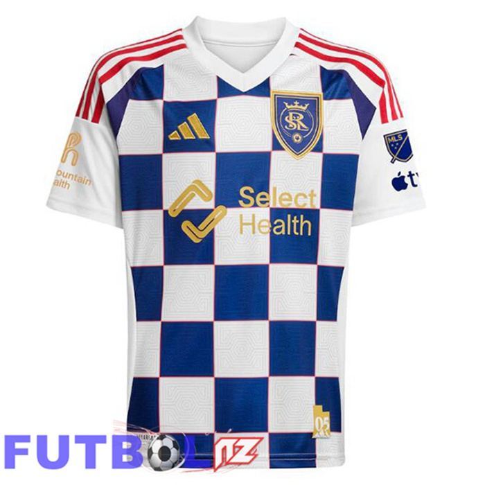 Camisetas De Futbol Real Salt Lake Segunda Azul Blanco 2025/2026